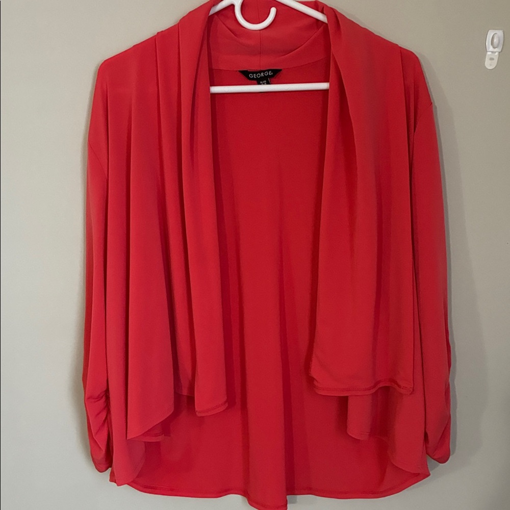 George Women's Vibrant Pink Drape Cardigan - Picture 2 of 3